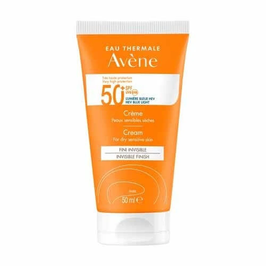 Avène Solari Крем 50+ УФ-лучи и синий свет для чувствительной и сухой кожи 50 мл: цены и характеристики