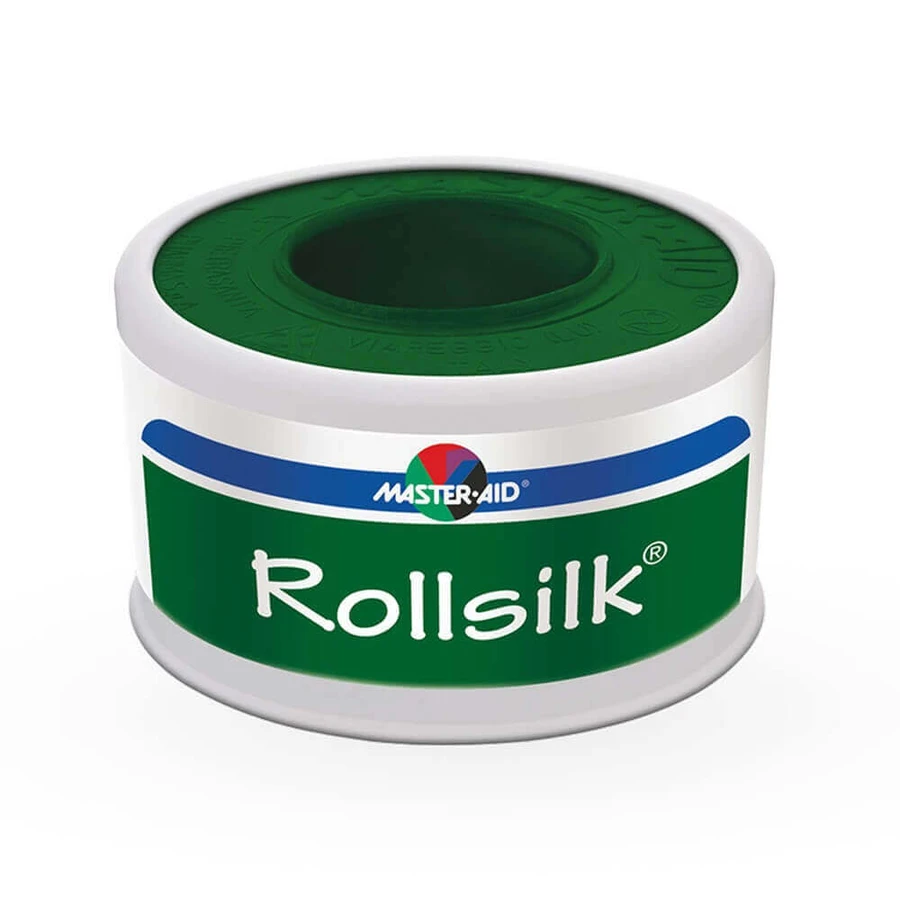 Клейка стрічка Rolsilk, 5 м х 2,50 см, Master Aid: ціни та характеристики