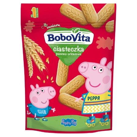 Набор BoboVita Peppa Pig Пшеничное печенье, после 1 года, 4 х 150 г + игральные карты на память, 24 бесплатно: цены и характеристики
