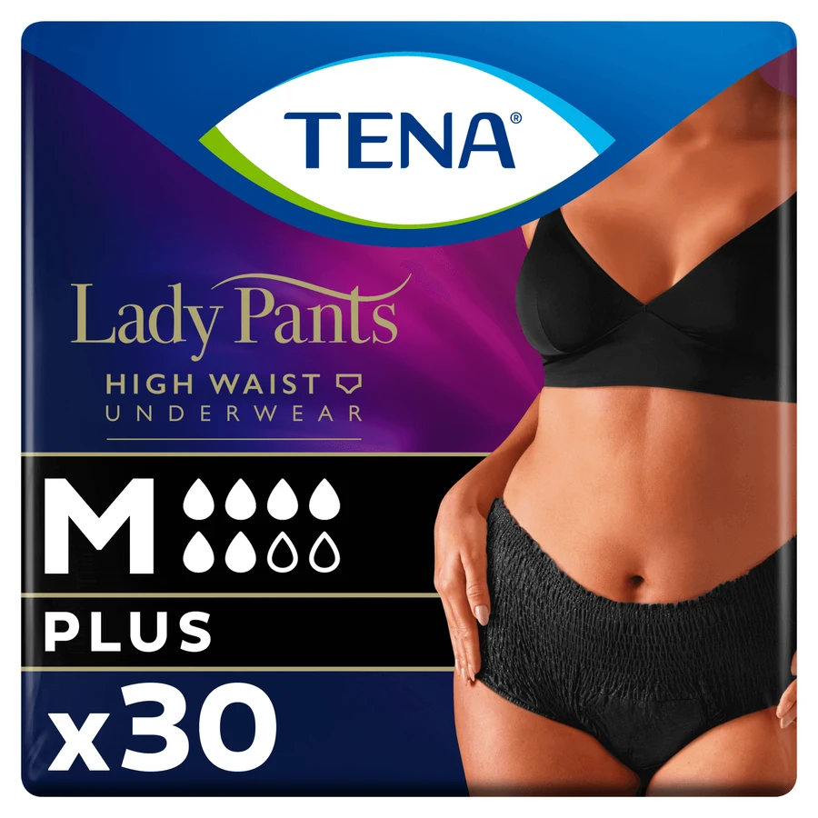Труси Tena Lady Pants Noir, поглинаючі труси, розмір M, 75-105 см, Plus, 30 штук: ціни та характеристики