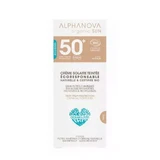 Органічний сонцезахисний крем Alphanova з дуже високим ступенем захисту Spf50+ для чутливої та реактивної шкіри 50г