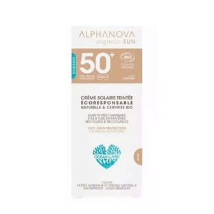 Органічний сонцезахисний крем Alphanova з дуже високим ступенем захисту Spf50+ для чутливої та реактивної шкіри 50г