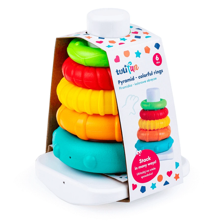 Dumel Tuli Fun, игрушка, пирамидка, цветные обручи, от 6 месяцев, 1 штука: цены и характеристики