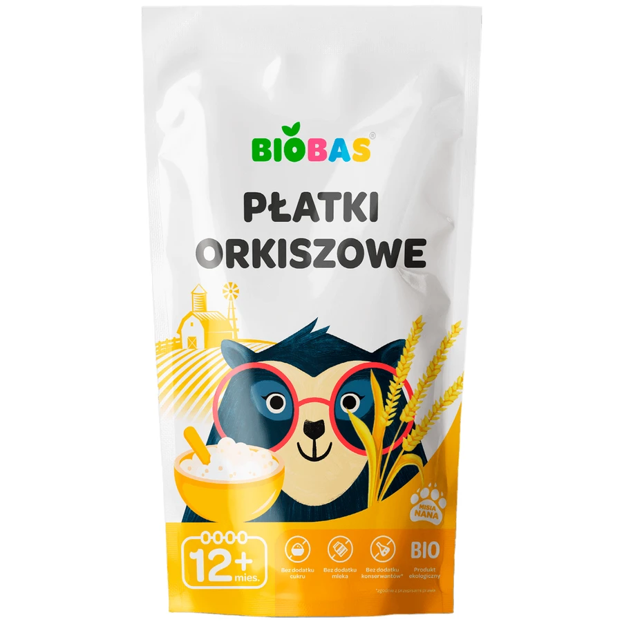 Хлопья из полбы BioBas, без добавления сахара, с 12 месяцев, 220 г: цены и характеристики