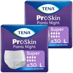 Набір Tena Pants ProSkin Night, поглинаючі труси, розмір L, 100-135 см, Super, 2 x 30 штук: ціни та характеристики