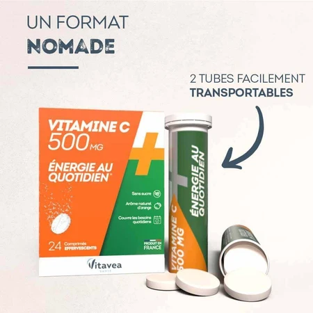 Vitavea Santé Вітаміни C 500 мг Daily Energy x24 шипучі таблетки: ціни та характеристики