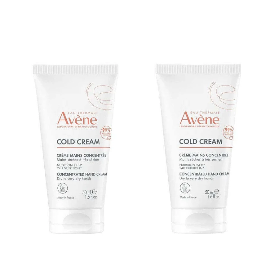 Холодний крем Avène Crème Mains Concentrée 2х50мл: ціни та характеристики