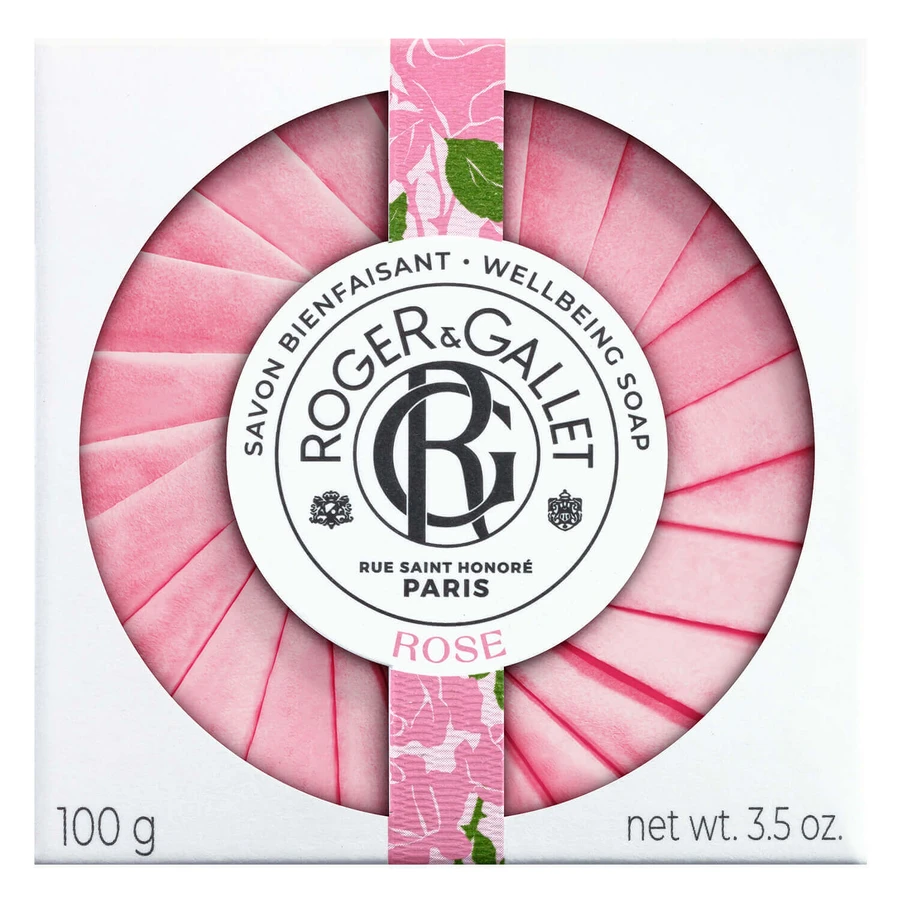 Roger & Gallet Rose, кускове мило, 100 г + безкоштовна мильниця: ціни та характеристики