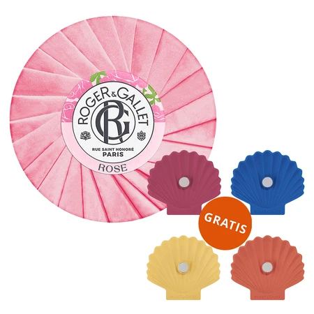 Roger & Gallet Rose, кускове мило, 100 г + безкоштовна мильниця: ціни та характеристики