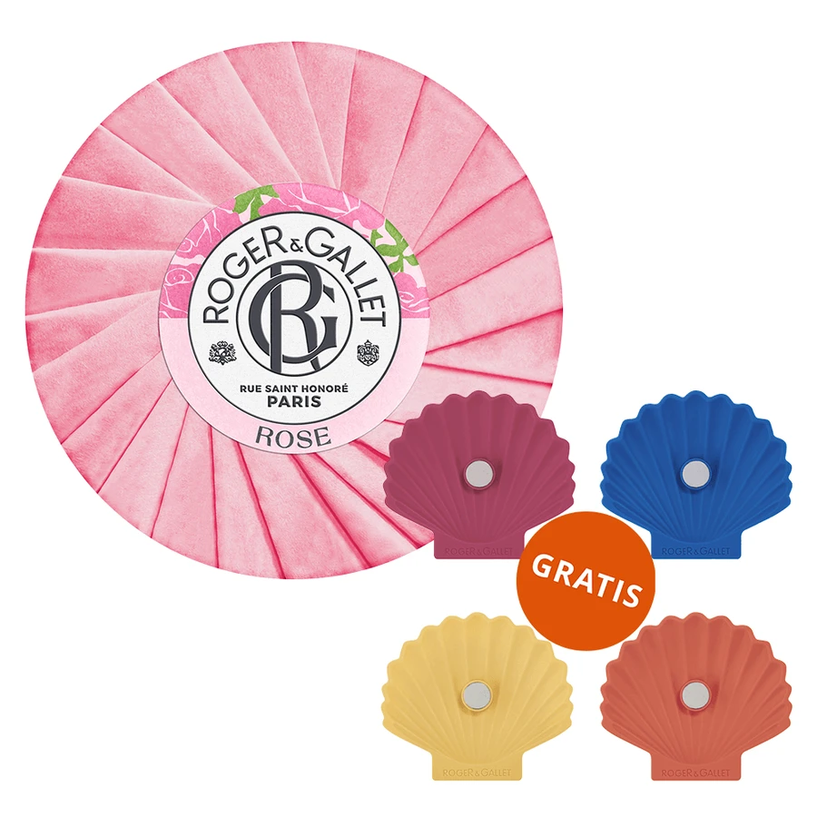 Roger & Gallet Rose, кускове мило, 100 г + безкоштовна мильниця: ціни та характеристики