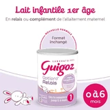 Guigoz Optipro Relais Evolia Relais Сухе молоко без пальмової олії від 0 до 6 місяців Dès La Naissance Jusqu'à 6 Mois 800г