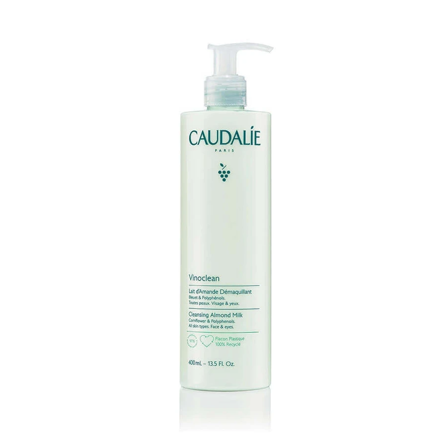 Caudalie Vinoclean Миндальное молочко для снятия макияжа с лица и глаз 400 мл: цены и характеристики