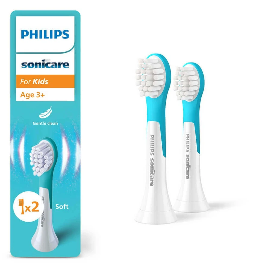 Philips, сменные насадки для звуковой зубной щетки Sonicare For Kids Mini, от 3 лет, 2 шт.: цены и характеристики
