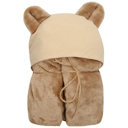 Babymatex, одеяло из микрофибры с капюшоном для переноски Koala Muslin, 95 см x 95 см, коричневый: цены и характеристики