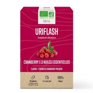 Lero Uriflash Журавлина і Huiles Essentielles 20 гелів