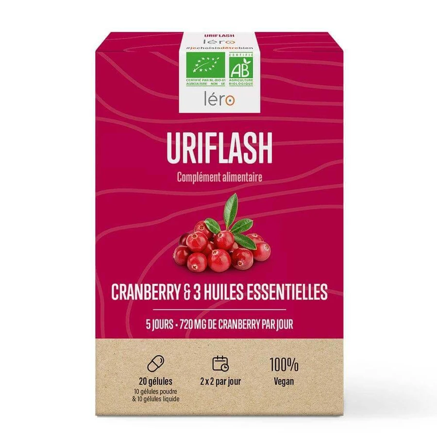 Lero Uriflash Журавлина і Huiles Essentielles 20 гелів: ціни та характеристики