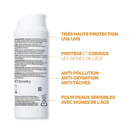 La Roche-Posay Anthelios Солнцезащитный крем для лица SPF50 Age correct с ароматом 50 мл: цены и характеристики