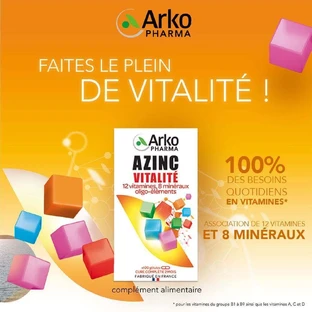 Arkopharma Azinc Shape and Vitality Adult 120 капсул