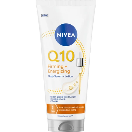 Nivea Q10, сироватка-бальзам для тіла, зміцнююча + енергетична, 200 мл: ціни та характеристики