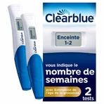 Цифровий тест на вагітність Clearblue з передбачуваням терміном вагітності, 2 шт.: ціни та характеристики