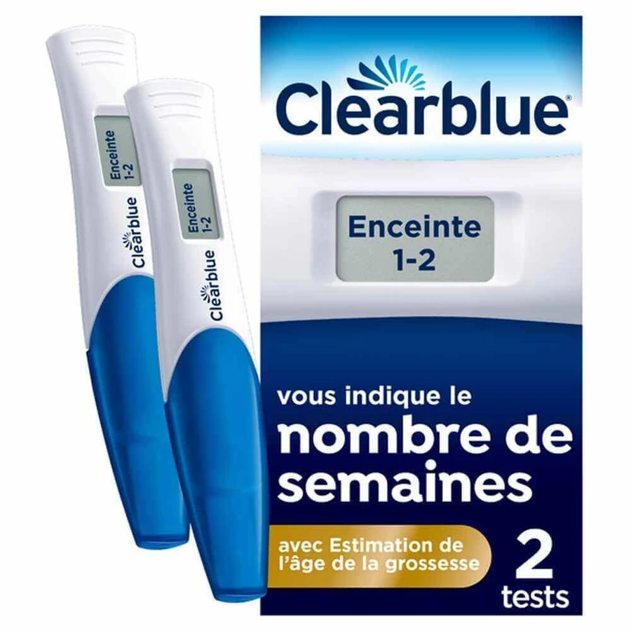 Цифровий тест на вагітність Clearblue з передбачуваням терміном вагітності, 2 шт.: ціни та характеристики