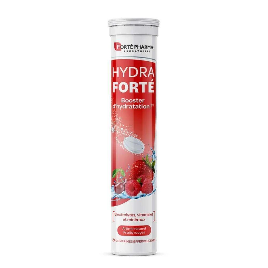 Forté Pharma Hydra Forté Hydration Booster Натуральный вкус красных фруктов 24 шипучие таблетки: цены и характеристики