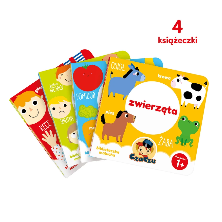 CzuCzu Маленька книжкова шафа, 4 книги для дітей, від 12 місяців: ціни та характеристики