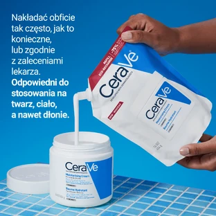 CeraVe, зволожуючий лосьйон для обличчя та тіла з керамідами, для сухої та дуже сухої шкіри, резерв, 454 г