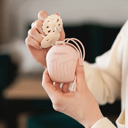 BabyOno, силиконовый держатель для пустышки, розовый: цены и характеристики