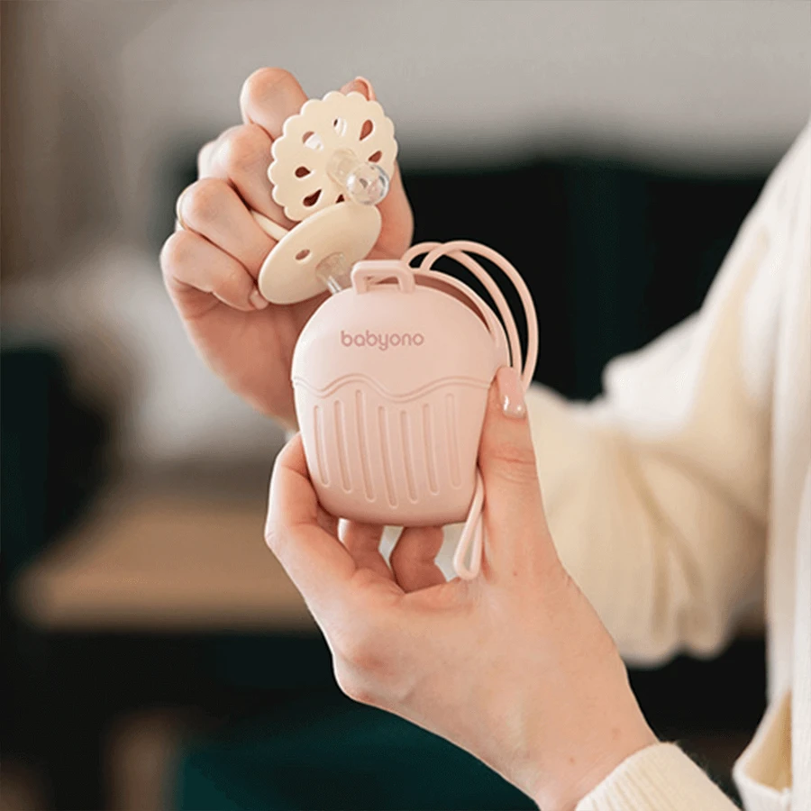 BabyOno, силиконовый держатель для пустышки, розовый: цены и характеристики