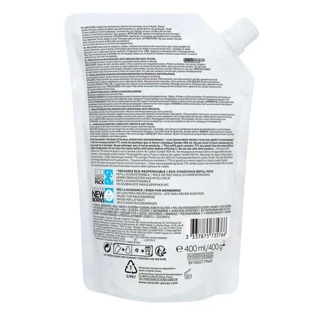 La Roche-Posay Lipikar Очищувальний крем для атопічної шкіри Eco Refill 400 мл: ціни та характеристики