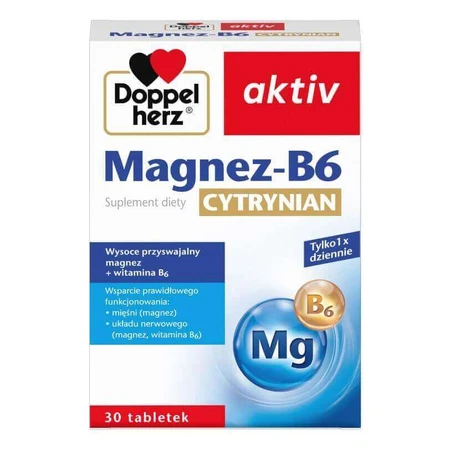 Набор Doppelherz Aktiv Magnesium-B6 Citrate, 3 x 30 таблеток: цены и характеристики
