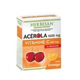 Herbesan Acerola 1000 мг Витамин C 180 мг Вкус апельсина 30 таблеток