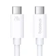 Cablu Baseus CB000066 USB-C - USB-C 240W PD 8K 60Hz 1m - alb
