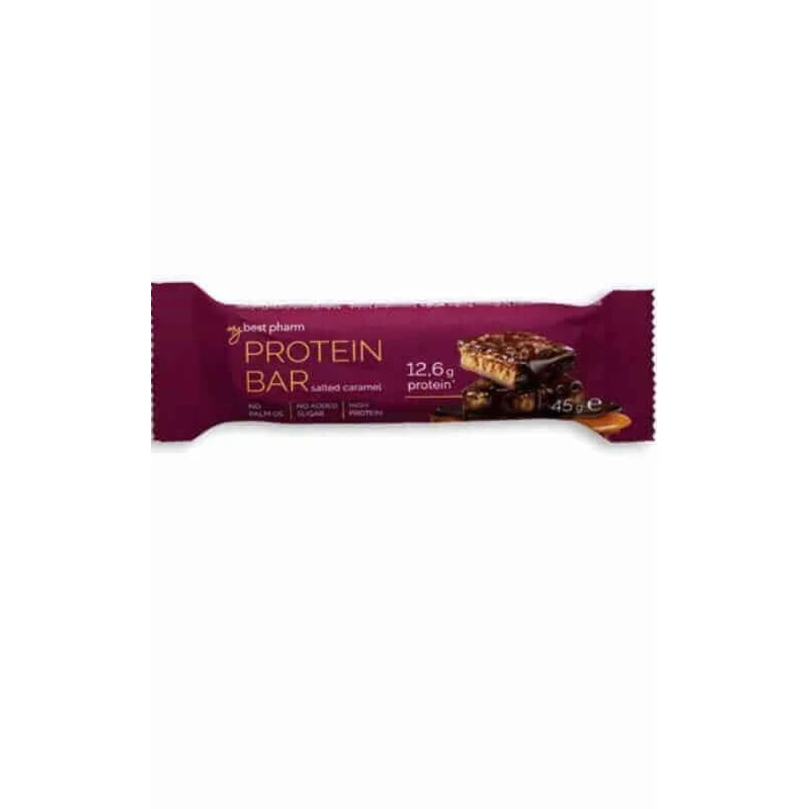 MyBest ProteinBar, протеїновий батончик, смак солоної карамелі, 45 г: ціни та характеристики