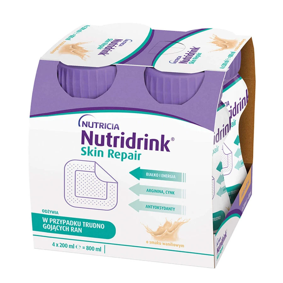 Nutridrink Набор для восстановления кожи, со вкусом ванили, 12 х 200 мл: цены и характеристики