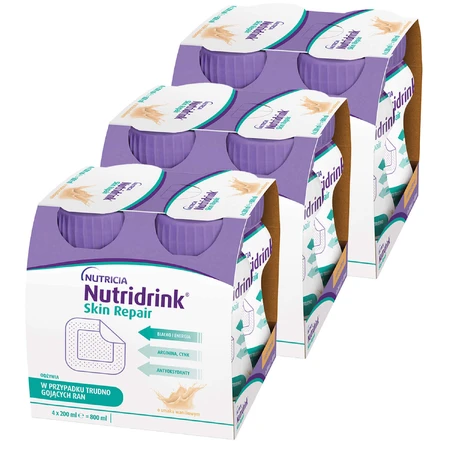 Nutridrink Набор для восстановления кожи, со вкусом ванили, 12 х 200 мл: цены и характеристики