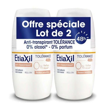 Дезодорант-антиперспірант рулонний Etiaxil 48H Tolerance Sensitive Skin 2х50мл: ціни та характеристики