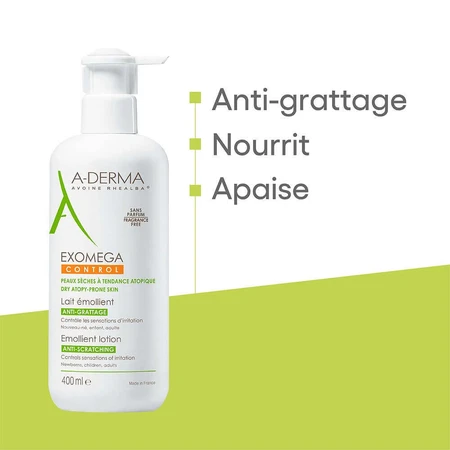 A-Derma Exomega Control Пом'якшувальне молочко 400мл: ціни та характеристики