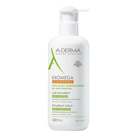 A-Derma Exomega Control Пом'якшувальне молочко 400мл: ціни та характеристики