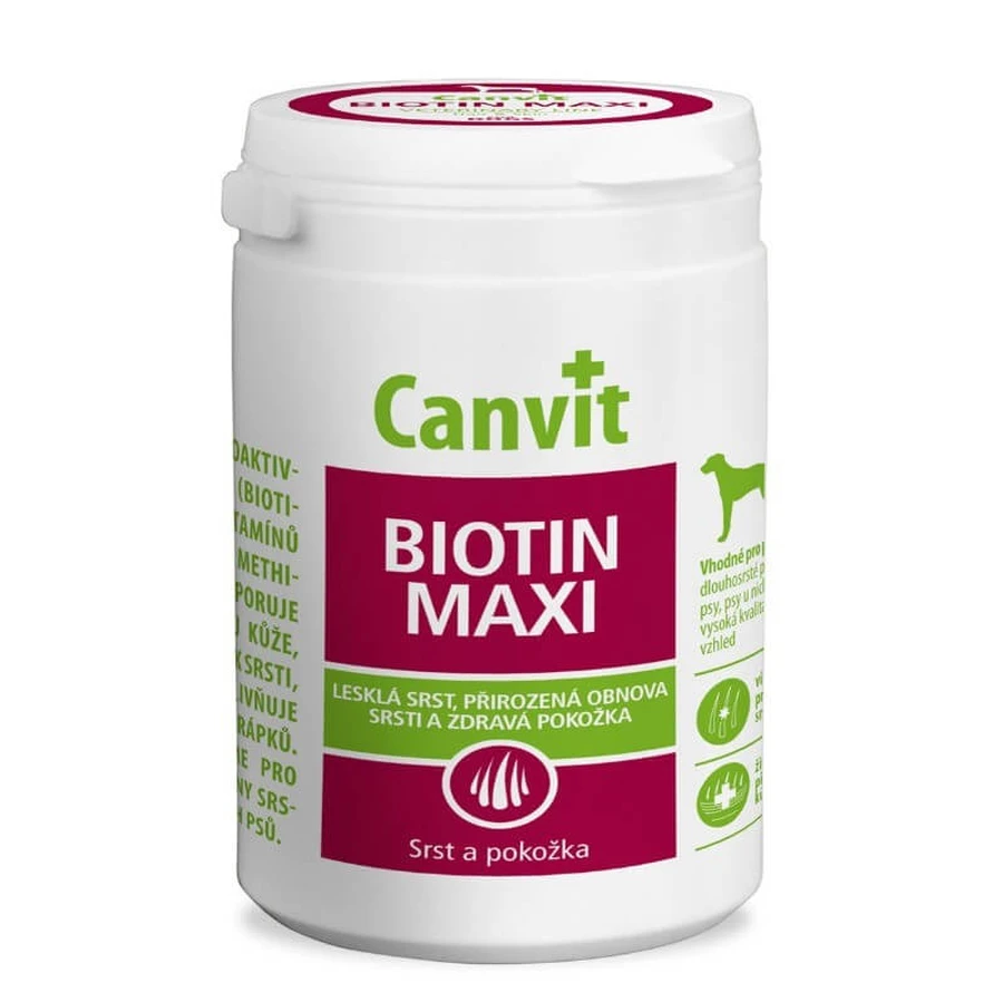Canvit (Канвіт) Biotin Maxi - Вітамінний комплекс для шкіри, шерсті і пазурів собак великих порід; 500 г (166 шт.): ціни та характеристики