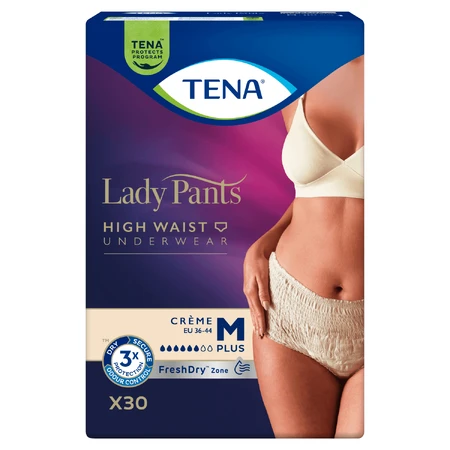 Tena Lady Pants Creme, поглинаючі трусики, розмір M, 75-105 см, Plus, 30 штук: ціни та характеристики