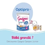 Сухе молоко Guigoz Optipro Зростання 3 від 1 року 780г: ціни та характеристики