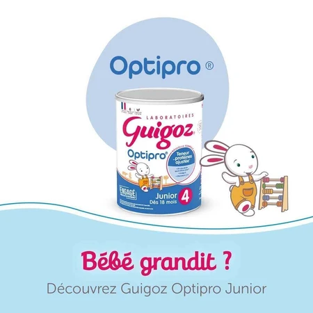 Сухе молоко Guigoz Optipro Зростання 3 від 1 року 780г: ціни та характеристики