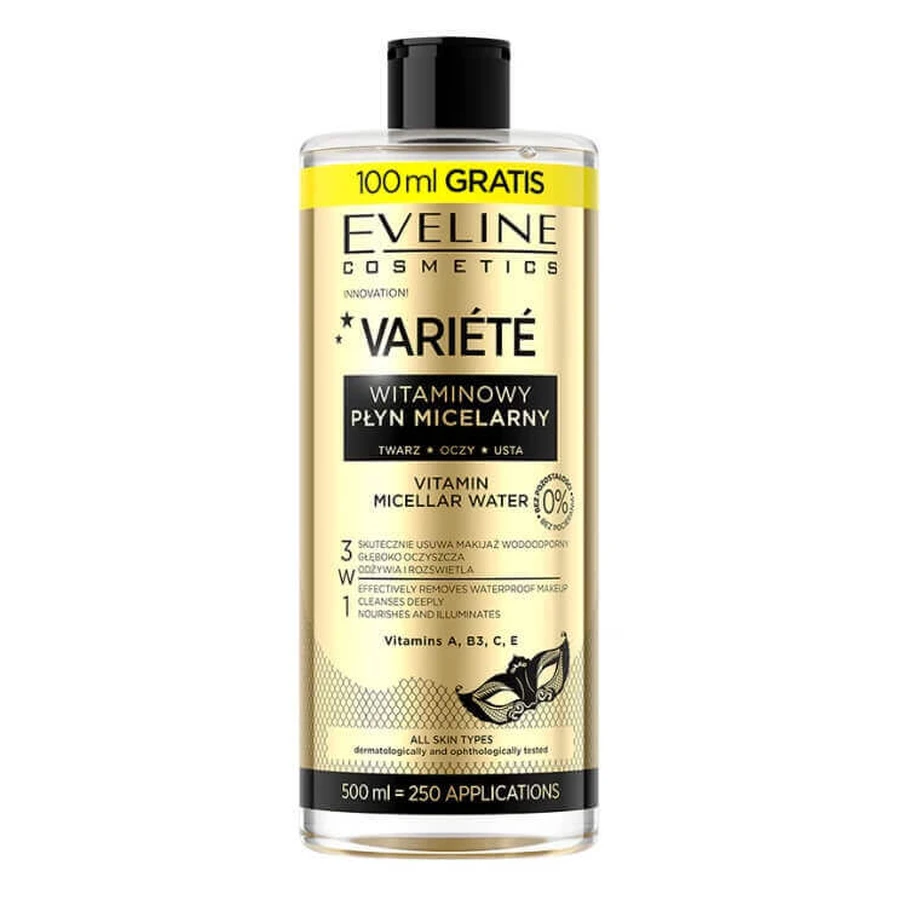 Eveline Cosmetics Variete Витаминная мицеллярная жидкость, 500 мл: цены и характеристики