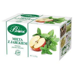 Bi Fix М'ята з яблуком, трав'яний та фруктовий чай, 1,75 г х 20 пакетиків