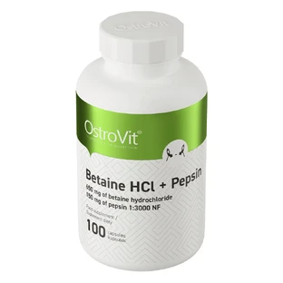 OstroVit Бетаин HCl + Пепсин, 100 капсул