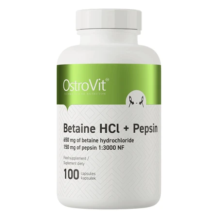 OstroVit Бетаин HCl + Пепсин, 100 капсул: цены и характеристики