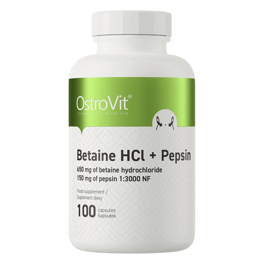 OstroVit Бетаин HCl + Пепсин, 100 капсул: цены и характеристики