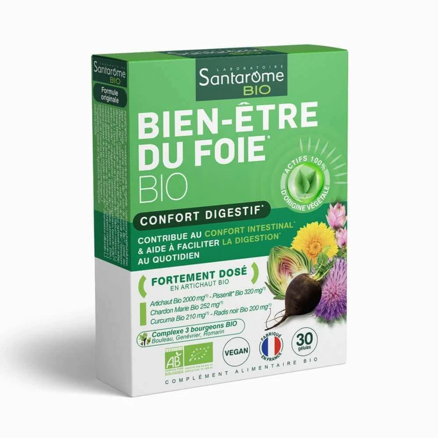 Santarome Wellness Organic Liver 30 гелів Confort Digestif 30 гелів: ціни та характеристики